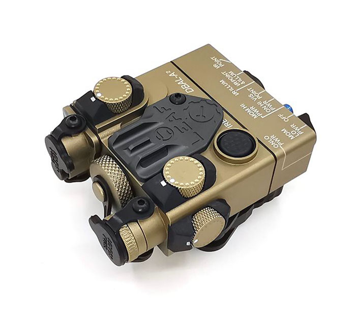 DBAL-A2 AN / PEQ-15A Type IR (Infrared) +Red Laser Lenses TAN